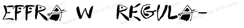 Effra W06 Regula字体转换